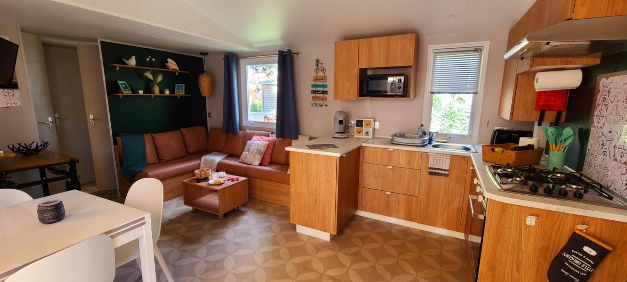 Mobil-Home Le Cocon Fun Pass Non Inclus Canet-en-Roussillon Extérieur photo
