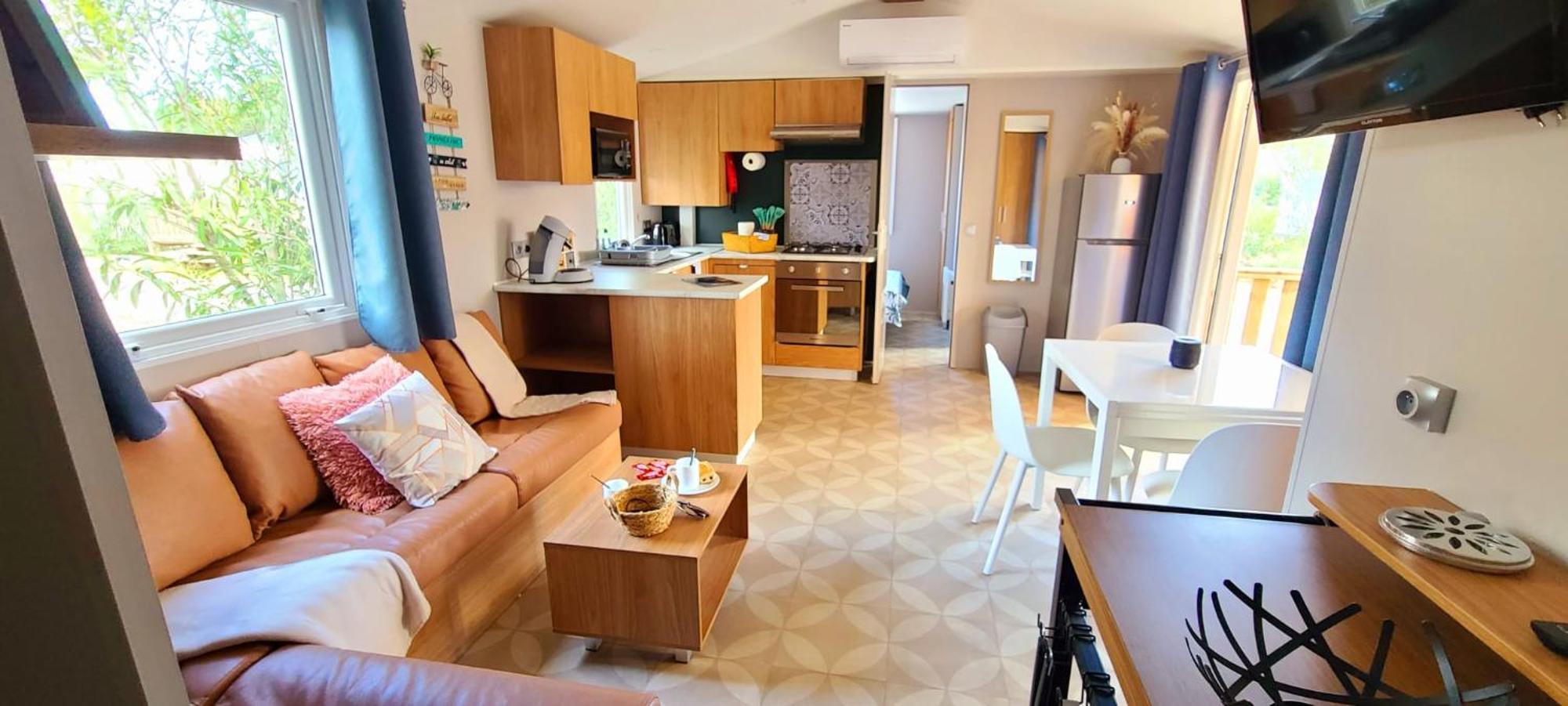 Mobil-Home Le Cocon Fun Pass Non Inclus Canet-en-Roussillon Extérieur photo