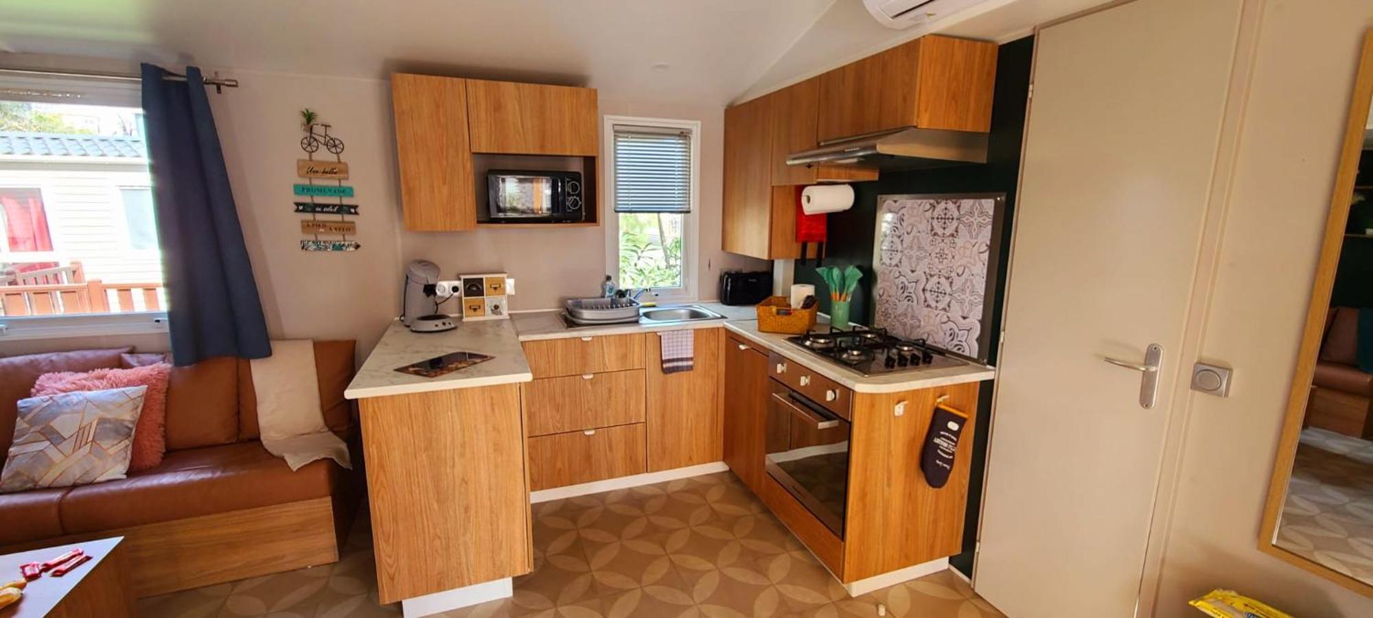 Mobil-Home Le Cocon Fun Pass Non Inclus Canet-en-Roussillon Extérieur photo