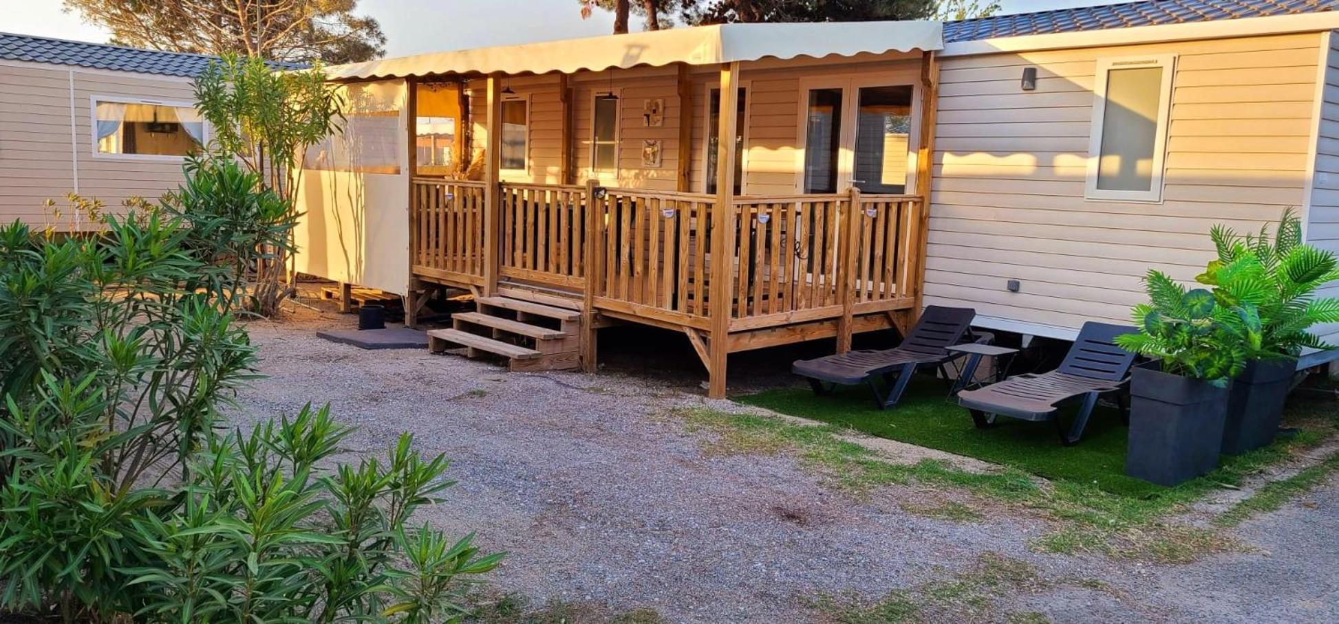 Mobil-Home Le Cocon Fun Pass Non Inclus Canet-en-Roussillon Extérieur photo