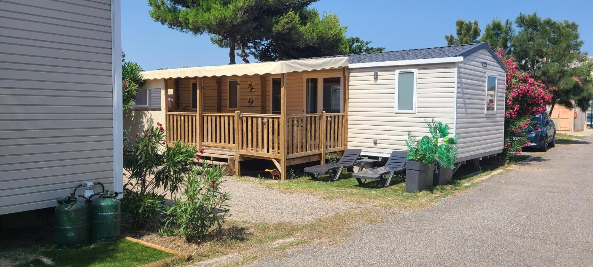 Mobil-Home Le Cocon Fun Pass Non Inclus Canet-en-Roussillon Extérieur photo